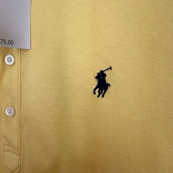 Ralph Lauren Sport Dead Stock Washed Yellow Short Sleeve Puff Shoulder Polo - Picture 6 of 8